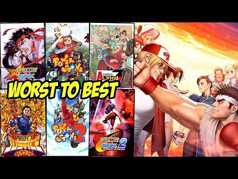 Ranking The Capcom Fighting Collection 2 Games WORST TO BEST! (All 8 Games!)
