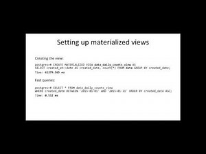 Real Time Analytics with PostgreSQL