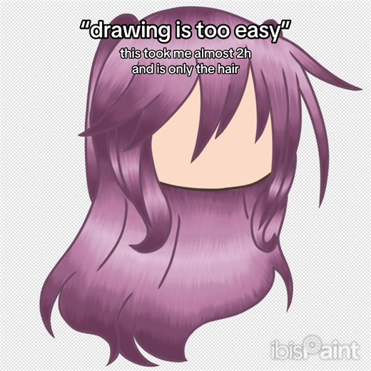 Challenges of Drawing Hair in Gacha Life