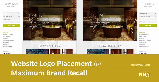 Website Logo Placement for Maximum Brand Recall