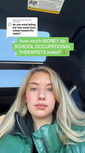 Replying to @Kaitlyn Brooke how much MONEY does a SCHOOL OCCUPATIONAL THERAPIST make? 💰 #school #schoolot #ot #occupationaltherapy #occupationaltherapist #otr #otrl #money #salary #job #career #perdiem #evaluation #schooloccupationaltherapy #schooloccupationaltherapist #greenscreen