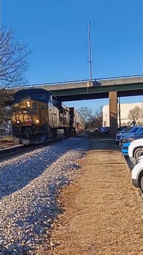 CSX 5441 leads long intermodal in cartersville ga video taking back February 2026
