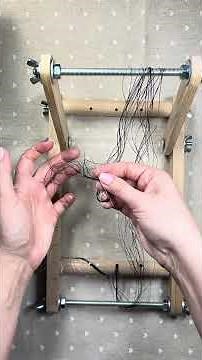 How to thread a beading loom 🧵 #tutorial #weaving #diy #handmade #beadingloom