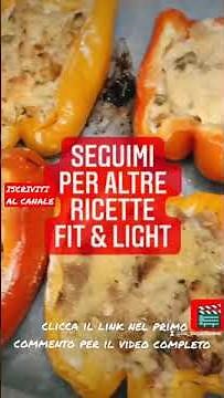 PEPERONI RIPIENI LIGHT ricetta facile, veloce e buonissima
