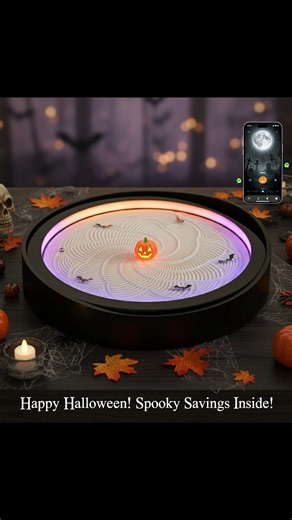 👻 Halloween Spirit, Reimagined 🎃 Tonight, our Smart Zen Garden traces the silhouette of a mysterious witch—soft lines flowing like whispers of magic in the sand. No tricks here, only calm spells and mindful moments. 🍂✨ Let your space glow with quiet magic this Halloween. 🎁 Special Halloween Offer: Find your calm (and a little enchantment) with our limited-time holiday discount—available now on our website. #SmartZenGarden #HalloweenVibes #MindfulMagic #CalmAndCreate #ZenHalloween #halloweeng
