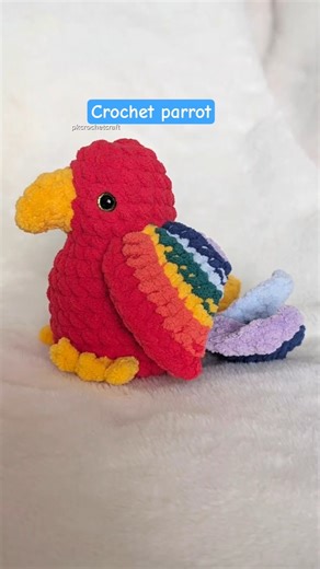 crochet a parrot with me #shorts #crocheting #parrot