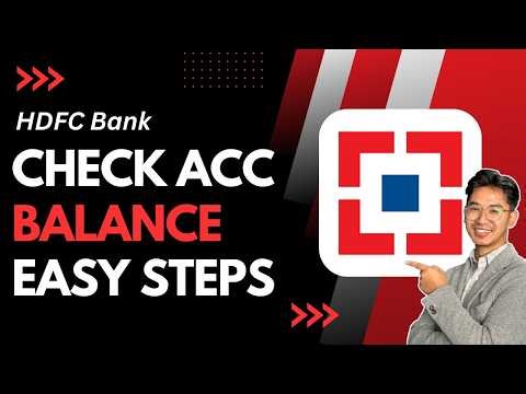 How to Check HDFC Account Balance Using Mobile