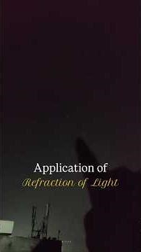 Application of Refraction of Light - How to Differentiate between a Star and a Planet. #refraction
