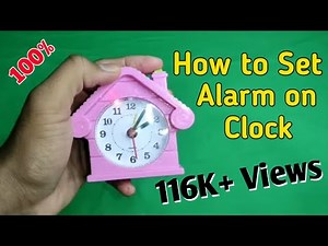 How to Set Alarm in Alarm Clock | Alarm Clock Me Alarm Kaise Lagaye | Table Clock Alarm Setting