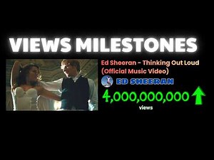 Thinking Out Loud - Live View Count | Road to 4 billion views!