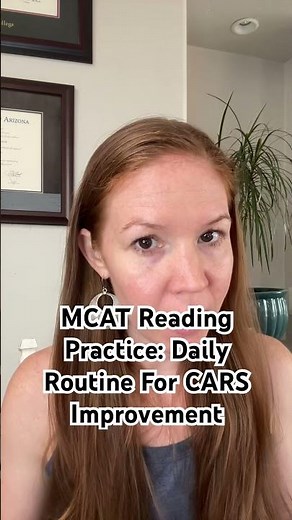 Simple daily CARS routine to sharpen reasoning and boost your score. #mcat