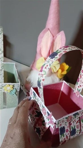 les paniers à revers prochain tuto #scrapbooking #diy #pâques