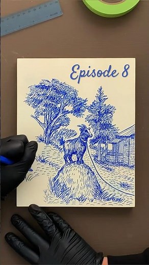 Day 8 of 30 - Cross Hatching Line Art ✍🏼