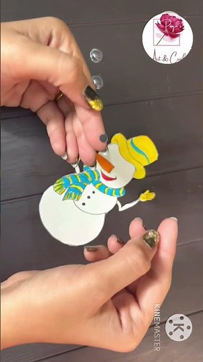 Easy Snowman Decoration from Recycled Items | DIY Christmas Craft