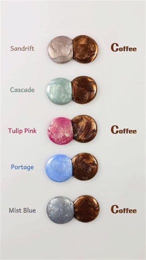 Mini Art Zone on Instagram: "Mixing Coffee Slime with 5 Cool Slime Combinations to Inspire Creativity 😍🌸 #colormixing #paintmixing #asmr #art #colors"