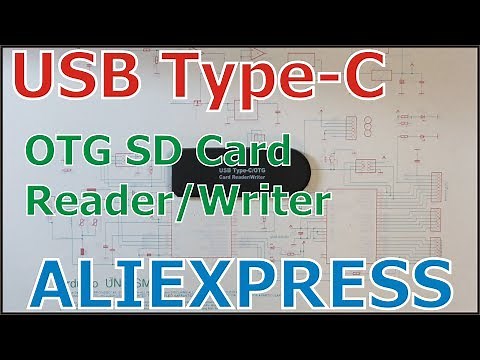 USB Type-C OTG SD Card Reader Writer
