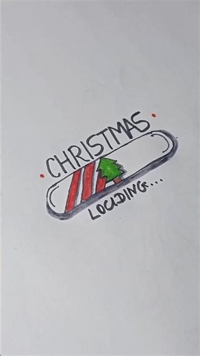 Christmas loading #christmas #artandcraft #youtube #subscribe #aestheticcraft#ytshorts#shortsvideo