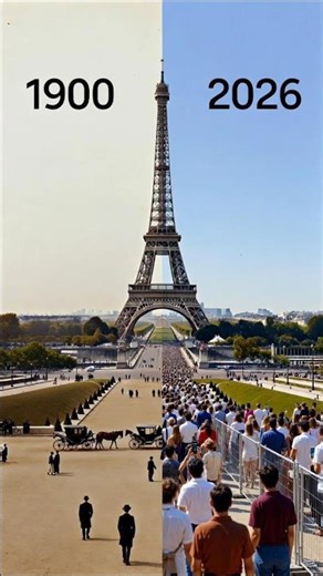 Eiffel Tower - Paris, France| 126 Years of evolution #documentary #history #shorts #paris #evolution