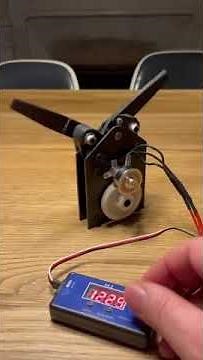 Ornithopter gearbox flapping mechanism test.