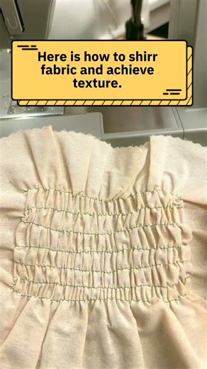 ABC SEWING on Instagram: "How to sew shirring into fabric? #sewing #sewingblogger #sewsewsew #howto #sewingtutorial"