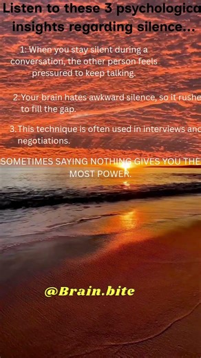 The secrets about what happens when are silent. #psychology #bodylanguage #deepsecrets