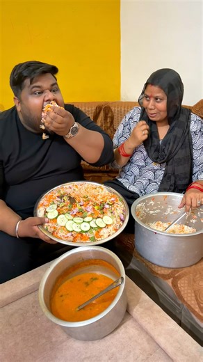 Tabiyat kharab me mummy ne banai mere liye biryani.. #foodie#food #ASMR #mukbang #Daanav