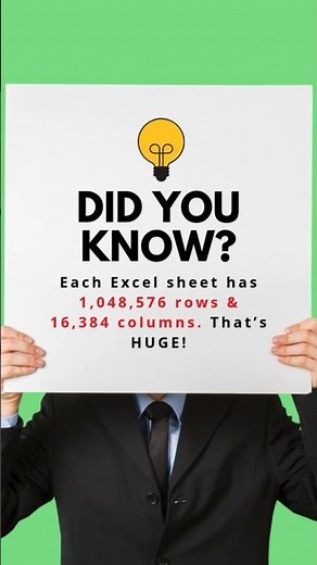 You Won’t Believe These Excel Facts 🤯 #didyouknow #facts