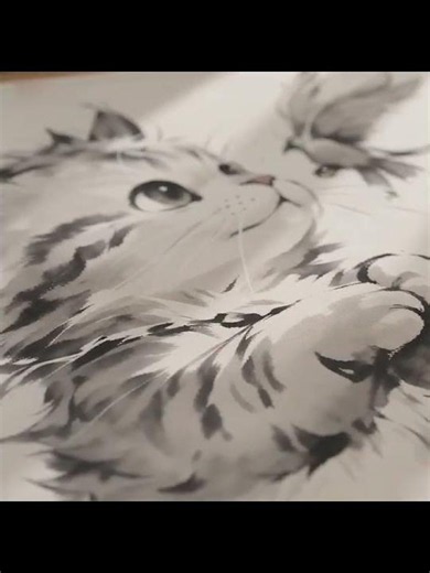 (고양이 그림)XXL 대형 마우스패드 900X400X3mm 고해상도 인쇄 미끄럼 방지