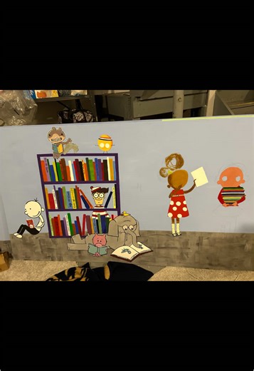 Mural Panel for Kids' School Library