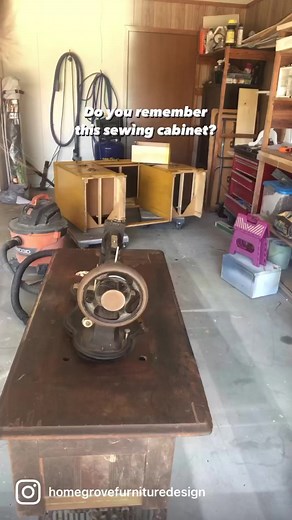 Do you remember this sewing cabinet? After my little surprise on the inside, I got to work! It needed so much work that it took me months of just working on it little by little. What do you think??Paint: Victorian Lace by @fusionmineralpaint Topcoat: @polyvinebel in clear satinHardware and base: @rustoleum glossy blackBrushes: @zibrapainting square and round brushSanding system: @surfprepsanding (save on yours in my b i 0!) favorite salve on drawers: Wise Owl Paint #myrevampreveal #zibraweeklypi