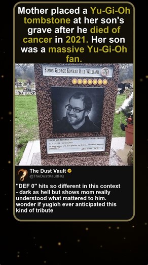 Mother Places Yu-Gi-Oh Tombstone for Cancer Victim Son 2021