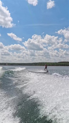 Trying to see if I can still wakeboard at 45. #wakeboarding #freebird #lake #wisconsin