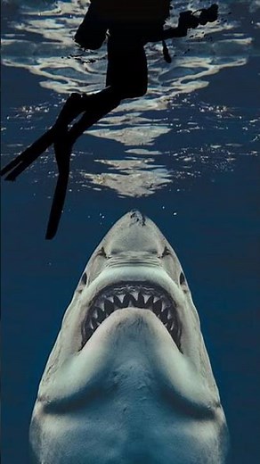 Incredible Footage Of Tiger Shark Attack || #shark #tigershark #ocean #sea #trending #shorts