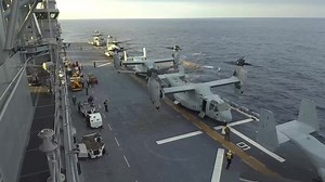Marines Debark USS America