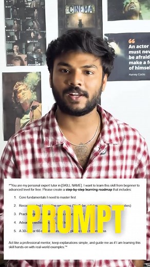 Arun Kumar on Instagram: "Free Skills PromptComment “LINK” #chatgptprompts #skills #skillsforlife #skillsforsuccess #skillshare #skillsdevelopment #skillset #skilldevelopment #indianeducation #education #studygram #studyhacks #college #motivation #school #awareness #viral #freeprompt #prompt #learn"
