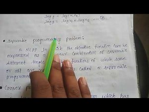 Separable Programming(with some other definition)in Operation Research