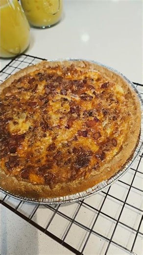 homemade bacon cheddar quiche