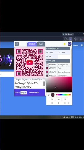 Scan This QR Code 👀 #bulkqrcode #chromeextension #design #windows #csv #qrcode #logo #productivity