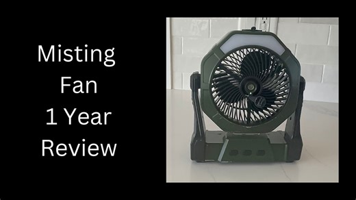 Watch Misting Fan 1 Year Review on Amazon Live