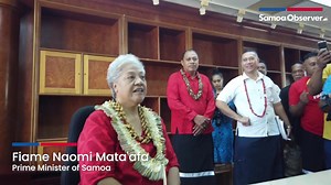 37K views · 1.9K reactions | Earlier today Fiame Naomi Mata'afa took office as the 7th Prime Minister of Samoa almost four months after winning the April 9th General Elections. Video: Lupe Mailo/Samoa Observer | Samoa Observer | Facebook