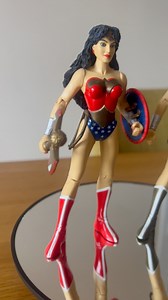 These were some of the first action figures released in the DC Direct Line of merchandise in 1999. Classic costume figure and a gold armour variant! A bit clunky by today’s figure standards but still fun! #wonderwoman #dcdirect #actionfigures | Wonder Woman Everything Fans