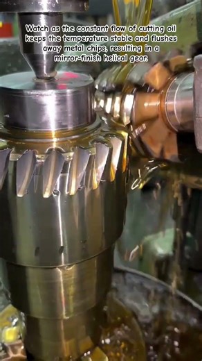 The Art of Precision: Helical Gear Hobbing in Slow Motion