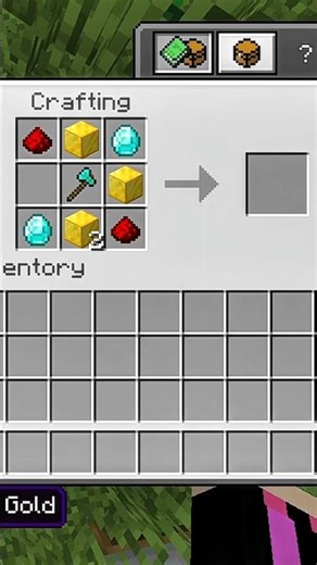 Make the Red Stone axe in Minecraft...!? #axe #minecraft #ytshort #viral #crafting