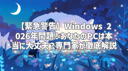 【緊急警告】Windows 2026年問題！あなたのPCは本当に大丈夫？専門家が徹底解説