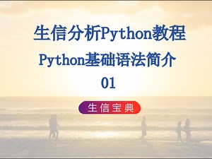 1 Python基础语法简介01