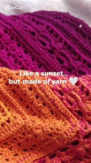 Sunset in yarn 🧶