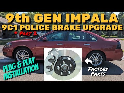 2006-2016 Impala/Limited (9th Gen) 9C1 Front Brake Upgrade Part 2 **UPGRADE WITH STOCK PARTS**