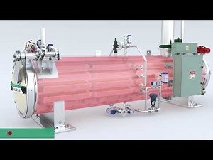 Vacuum Cooled Pressure Cooker Retort Process Animation