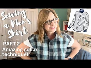 Sew a Men’s Shirt: Part 2 - Amazing Collar Technique you HAVE to try! M8415