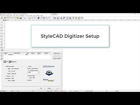 Calcomp Rollup III Digitizer Setup With StyleCAD
